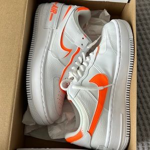Air Force shadow 1 neon orange